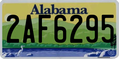 AL license plate 2AF6295