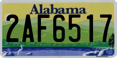 AL license plate 2AF6517