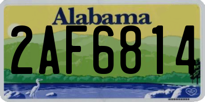 AL license plate 2AF6814