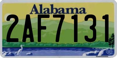 AL license plate 2AF7131