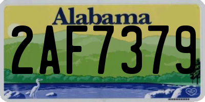 AL license plate 2AF7379