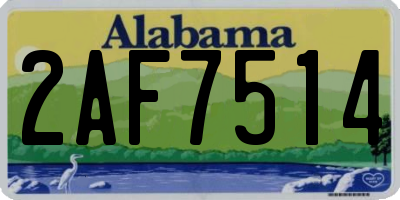 AL license plate 2AF7514