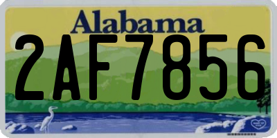 AL license plate 2AF7856