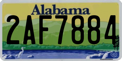 AL license plate 2AF7884