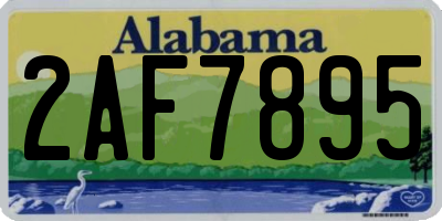 AL license plate 2AF7895
