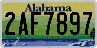 AL license plate 2AF7897