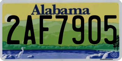 AL license plate 2AF7905