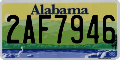 AL license plate 2AF7946