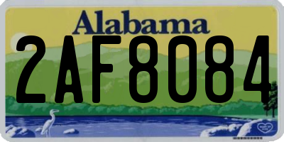 AL license plate 2AF8084