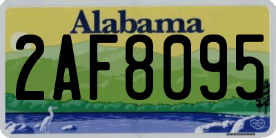 AL license plate 2AF8095