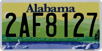 AL license plate 2AF8127