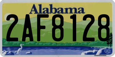 AL license plate 2AF8128