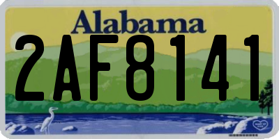 AL license plate 2AF8141