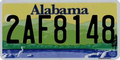 AL license plate 2AF8148