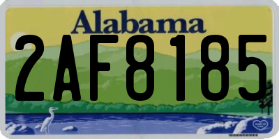 AL license plate 2AF8185