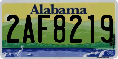 AL license plate 2AF8219