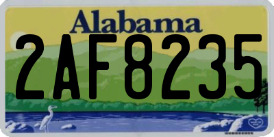 AL license plate 2AF8235