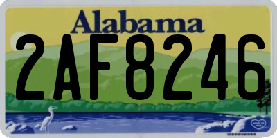 AL license plate 2AF8246