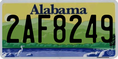 AL license plate 2AF8249