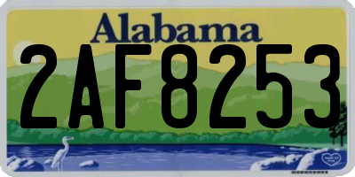 AL license plate 2AF8253