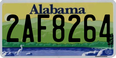 AL license plate 2AF8264