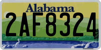AL license plate 2AF8324
