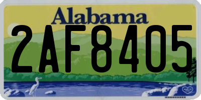 AL license plate 2AF8405