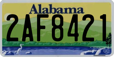 AL license plate 2AF8421