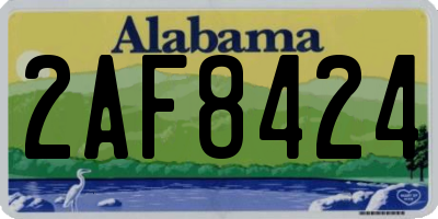AL license plate 2AF8424