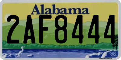 AL license plate 2AF8444