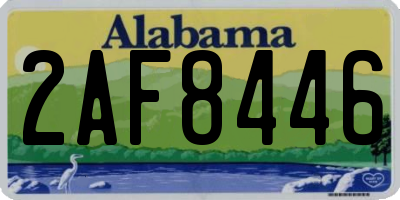 AL license plate 2AF8446
