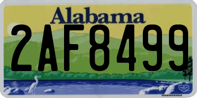 AL license plate 2AF8499