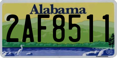 AL license plate 2AF8511
