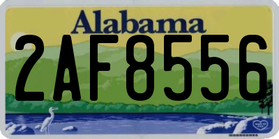 AL license plate 2AF8556