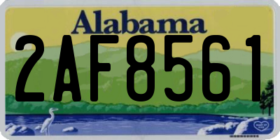 AL license plate 2AF8561