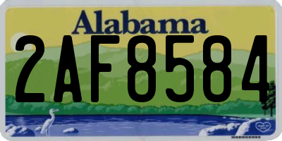 AL license plate 2AF8584