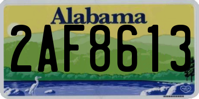 AL license plate 2AF8613