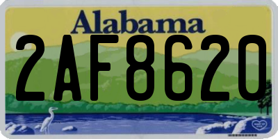 AL license plate 2AF8620