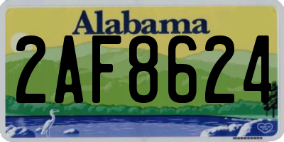 AL license plate 2AF8624