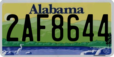 AL license plate 2AF8644