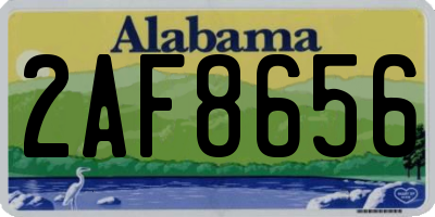 AL license plate 2AF8656