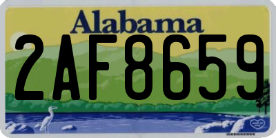 AL license plate 2AF8659