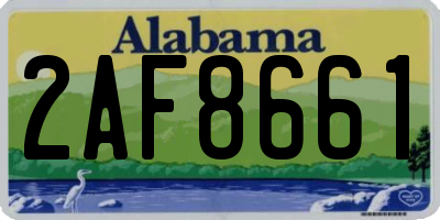 AL license plate 2AF8661
