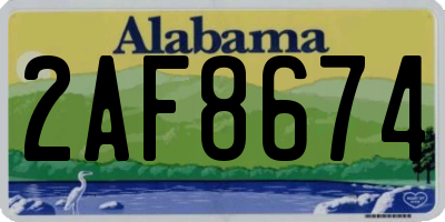 AL license plate 2AF8674
