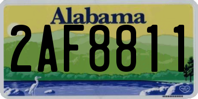 AL license plate 2AF8811