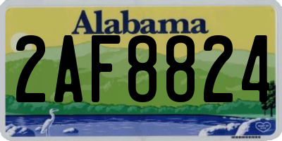 AL license plate 2AF8824
