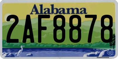 AL license plate 2AF8878