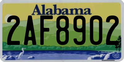 AL license plate 2AF8902