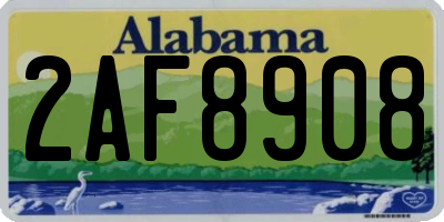 AL license plate 2AF8908