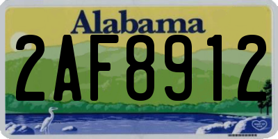 AL license plate 2AF8912